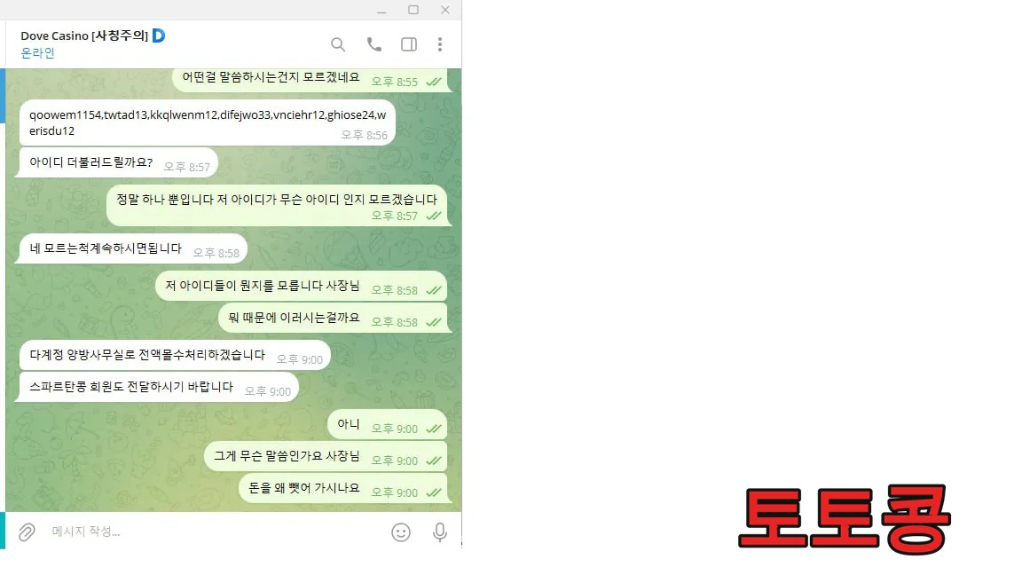 DVCSNO 먹튀 피해 증빙 이미지 3